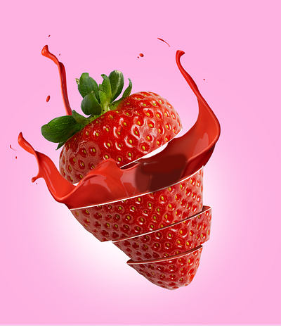 Strawberry pop design graphic design manipulation photoshop strawberry