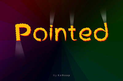 Pointed Font design graphic design illustration typography