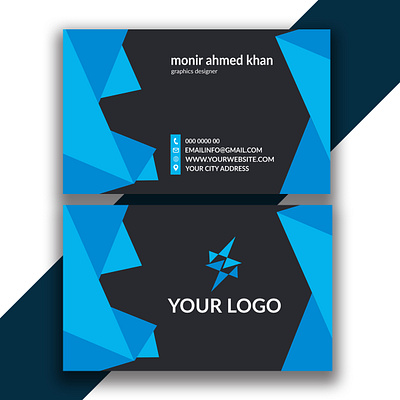 modern business card design templates 3d animation app branding business card design design graphic design illustration logo monir360 ui