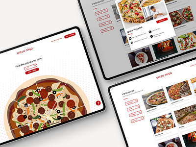 Pizza Ninja - Web/UI Concept concept website design graphic design landing page ui ui design ui layout uiux web app web app ui web application web ui website ui