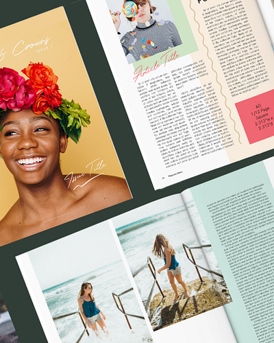 ISSUU Magazine Templates design editorial graphic design magazine magazine templates template zine