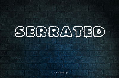 Serrated Font app branding design graphic design illustration logo typography ui ux vector