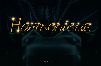 Harmonious Font app branding design graphic design illustration logo typography ui ux vector