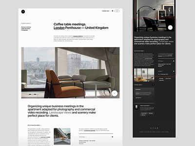 Apartment - Website Concept apartment blog cms concept design furniture minimalist portfolio ui uiux ux web design website