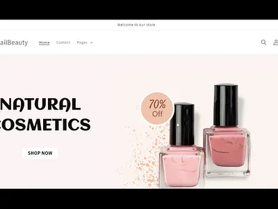 Duo-nail beauty Fashion Products Store branding design development frontend hire ui website