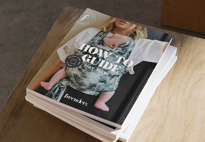How To Instructions Guide - Editorial Print Design Booklet adobe baby sling book book design booklet design brand design brand identity branding consumer branding design editorial fashion branding graphic design how to guide indesign logo maternity print print design
