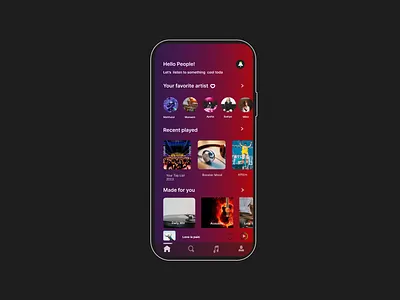 Music Player app design appdesign design figma figmadesign logo design music player ui uidesign