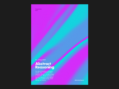 037 abstract reasoning abstract abstract reasoning branding cartaz clean colors design effect gradient grain graphic design grid layout noise pink poster reasoning type typeface