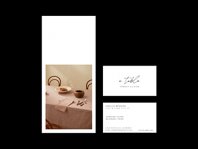 À TABLE_02 branding clean design communication design cooking design dining graphic design logo minimalistic modern typography