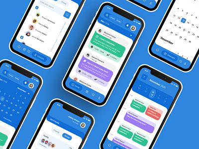Helpo alarm babysitting calender children contact feed filter geolocalisation map message mobile notification parents post profile reminder timetable ui ux ux design