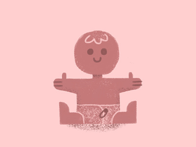 Baby Stuff adobe fresco baby boy character child diaper girl hair hug human icon illustration infant kid little pin pink safety texture tiny