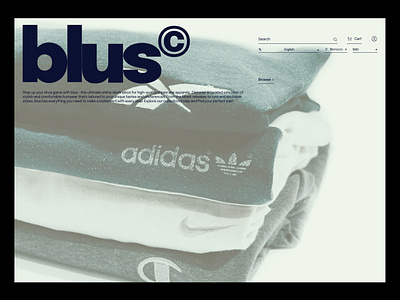 blus - A shoe and apparel retail and resale platform. design ecommerce graphic design layout typography ui ux webdesign