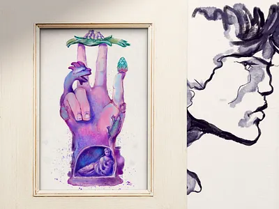 watercolor & ink sketch ink watercolor