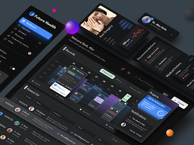 Fitme - Dashboard Design for Health App by Outcrowd on Dribbble