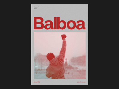 038 Balboa balboa boxe branding cartaz clean design duotone film graphic design grid illustrator layout minimalism movie movie poster photoshop poster rocky rocky balboa type