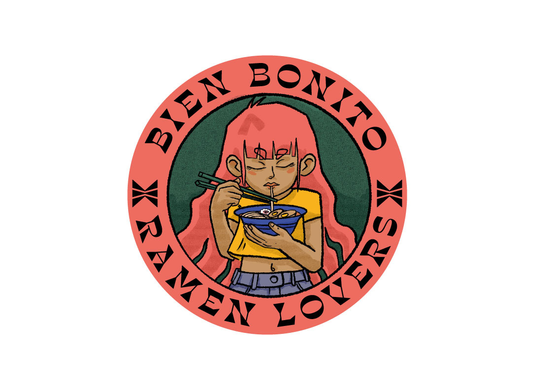 Ramen Lovers T-shirt Design artwork character design graphic design illustration t shirt design