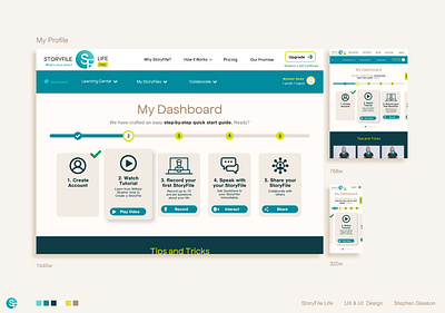 StoryFile LIFE | Video AI UI/UX app design ui ux
