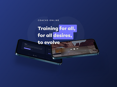 Coachs Online app coaching design graphic design health icon iphone lifestyle logo mobile mockup platform streaming typography ui ux vector web website