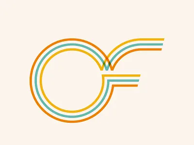 Optimal Function Physical Therapy 3 color health logo overlap physical therapy stripes