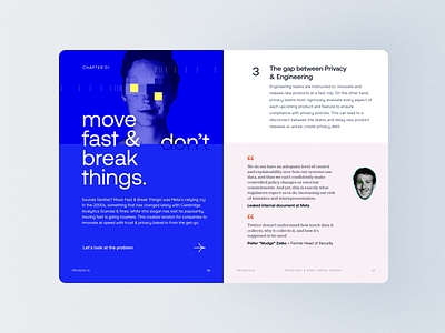 Editorial design for privacy whitepaper published by privado design ebook editorial minimal typography whitepaper
