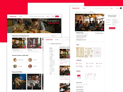 Restaurant Guide Webdesign figma ui webdesign