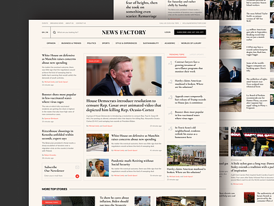 Newspaper Website UI article blog business clean design exploration latest website design magazine news newspaper newspaper ui online news politic professional ui ui design ui ux design uiux website website design website ui