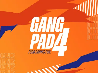 Gangpad 4 - Logo grocery icon youth store young store vector bold branding candy cookie design drink dynamic energy graphic design grocery hip logo snack store supermarket webshop young youth