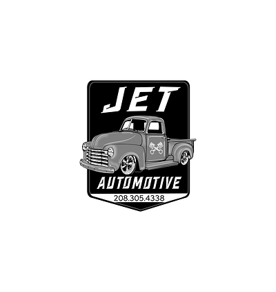 JET Automotive branding design graphic design illustration logo typography