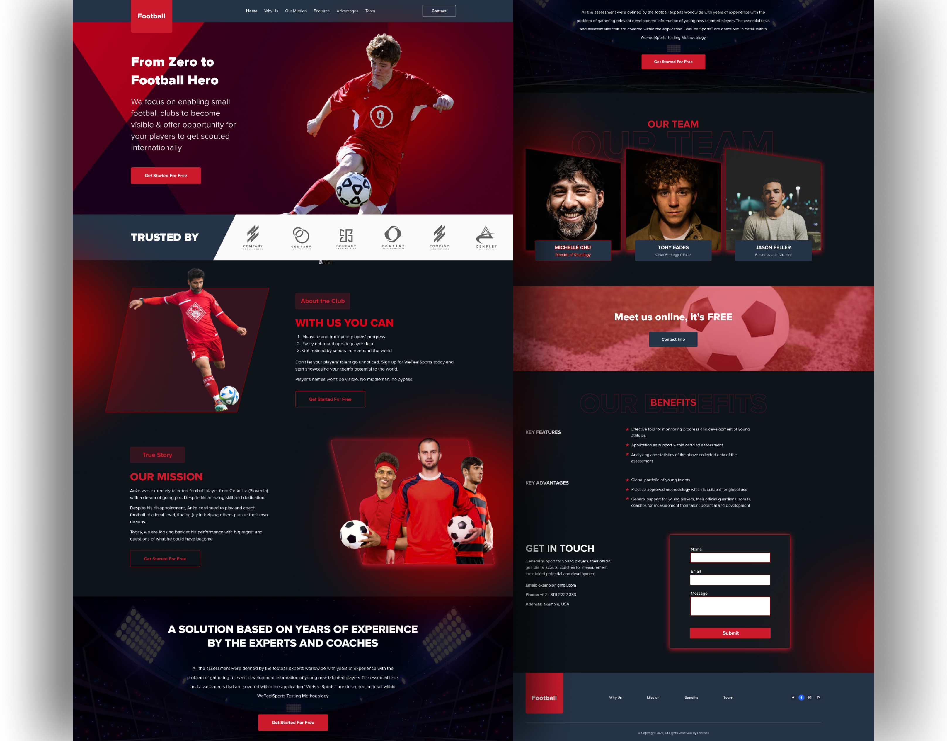 Football Website designs, themes, templates and downloadable 
