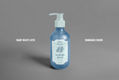 Realistic Soap Bottle Mockup apparel artwork branding design graphic design health mockup