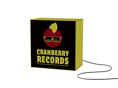 Cranberry Records branding design graphic design illustration logo typography