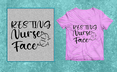 Resting Nurse Face SVG T-shirt design. 2023 best 2022 black branding design graphic design illustration nurse day retro svg vector