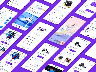 Social Network app mobile mobile app product product design product page profile social media social network ui ux