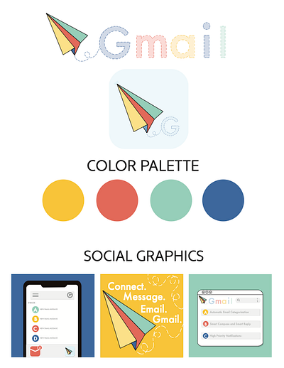 Gmail Branding Redesign branding design graphic design illustration logo