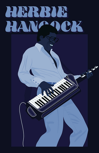 Herbie Hancock branding design drawing graphic design illustration music music poster poster