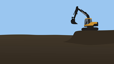Excavator and Dump Truck animation