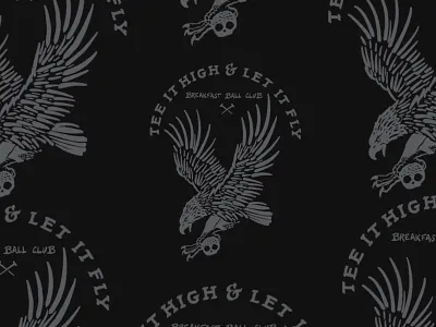 Breakfast ball club badge birds branding design eagle golf illustration logo minneapolis texture vector