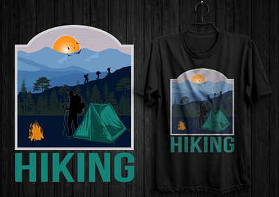 Hiking T-shirt Design anvanture camping camping t shirt custom t shirt custom t shirt design hiking hot rod car t shirt illustration mountain t shirt ofroad t shirt outdoore t shirt design t shirt design