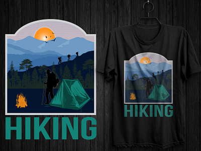 Hiking T-shirt Design anvanture camping camping t shirt custom t shirt custom t shirt design hiking hot rod car t shirt illustration mountain t shirt ofroad t shirt outdoore t shirt design t shirt design