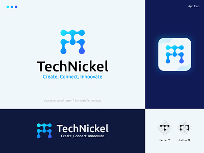 TechNickel Logo branding design graphic design illustration logo logo buy logo design logo designer logo ground logo maker logo sell logos modern modern logo tech tech logo technology technology logo vector