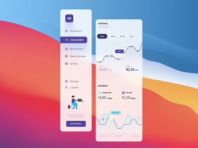 Smart Home Dashboard - Navigation Design admin admin panel clean nav components dashboard dashboard nav graph graphs minimal nav modern graph navigation side nav sidebar stats ui user interface ux