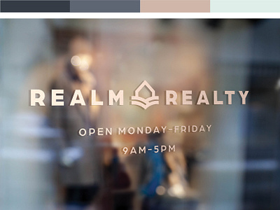 Realm Realty Brand Design branding design graphic design logo typography vector