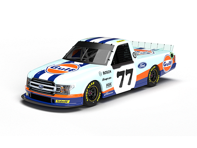 NASCAR Truck 2021 Ford F150 3D model 3d model ford f150 graphic design livery design livery designer livery template motorsport graphics nascar wrap design