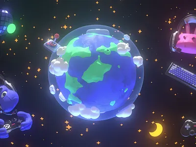 Planet Wumpus - Discord PAX After Party 2023 3d animation c4d cinema 4d discord dj gaming motion graphics pax