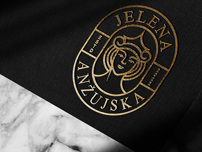 Jelena Anžujska - Logo beauty branding design girl graphic design illustration lady logo logotype mockup restaurant typography vector