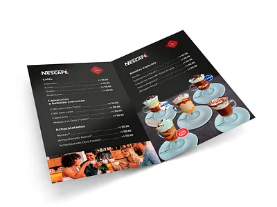 Nescafé ™ | Menu branding design graphic design layout menu nestlé