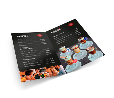 Nescafé ™ | Menu branding design graphic design layout menu nestlé