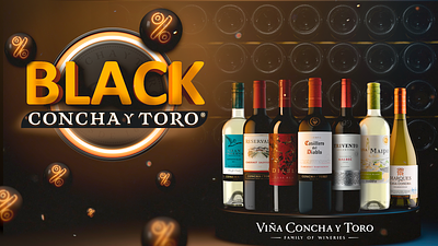 Concha Y Toro™ | Black Friday Campaign branding concha y toro design graphic design layout