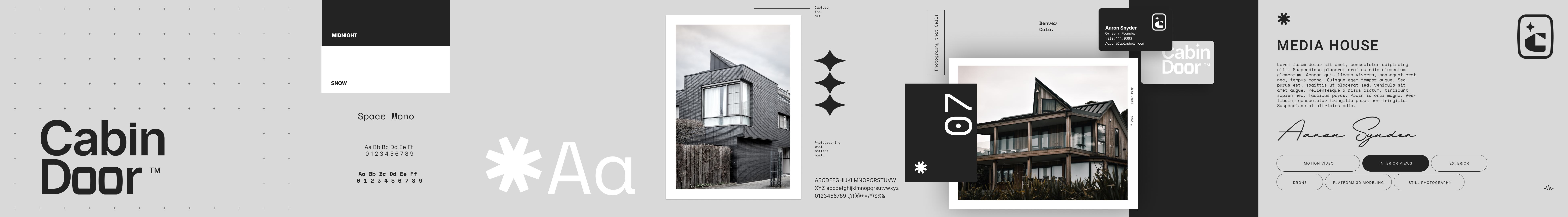 Cabin Door Media House Stylescape branding clean design graphic design identity logo look book minimal photographer photography stylescape typography