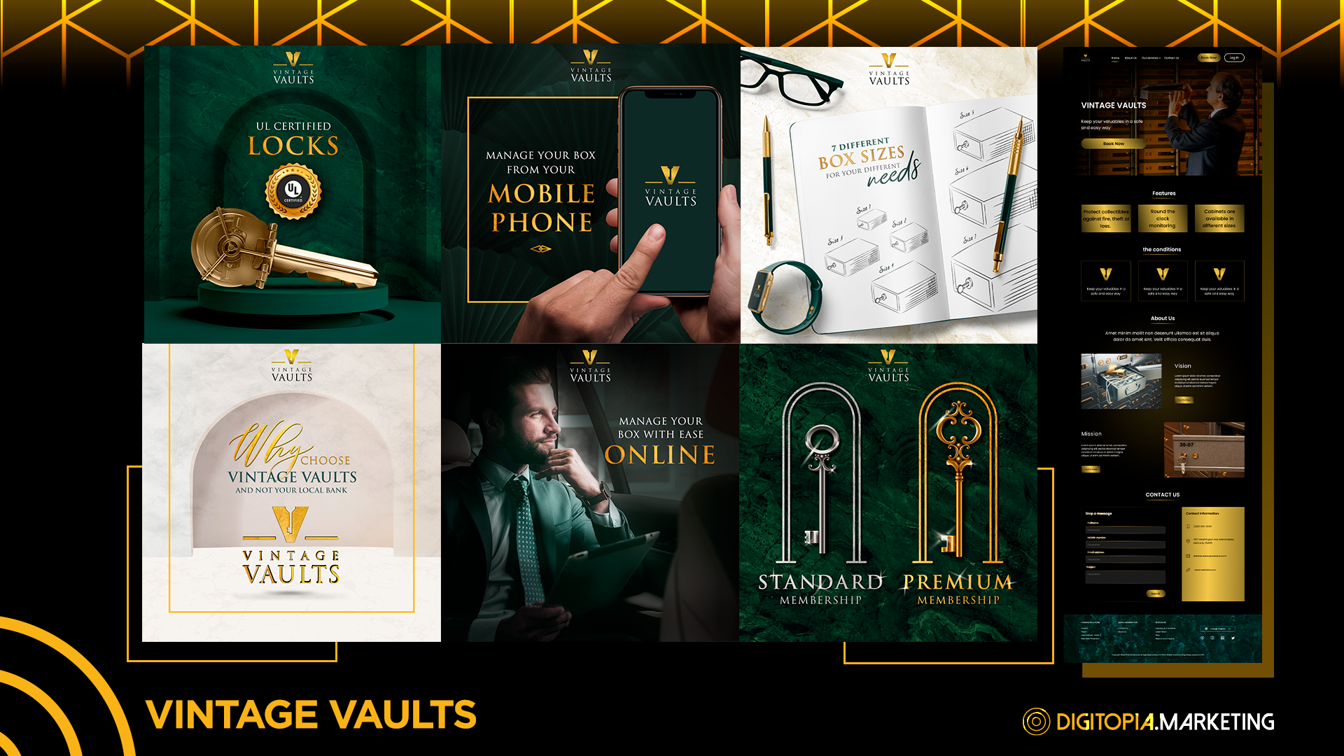 DIGITOPIA MARKETING™ branding graphic design layout